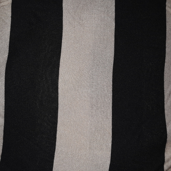 H&M Light Brown & Black Striped Dolman Shirt Small - Picture 3 of 4